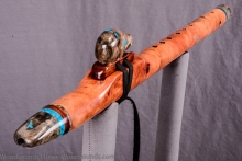 Western Red Cedar Burl Native American Flute, Minor, Mid A-4, #K28EA